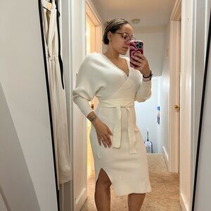 White Sweater Dress